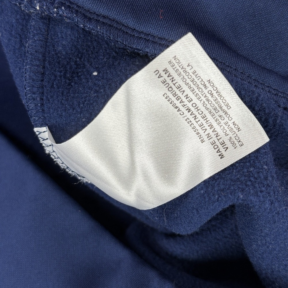 Nike Dri-Fit Quarter Zip Pullover Golf Sweatshirt Jacket Mens M Navy Gym Running - Picture 8 of 9
